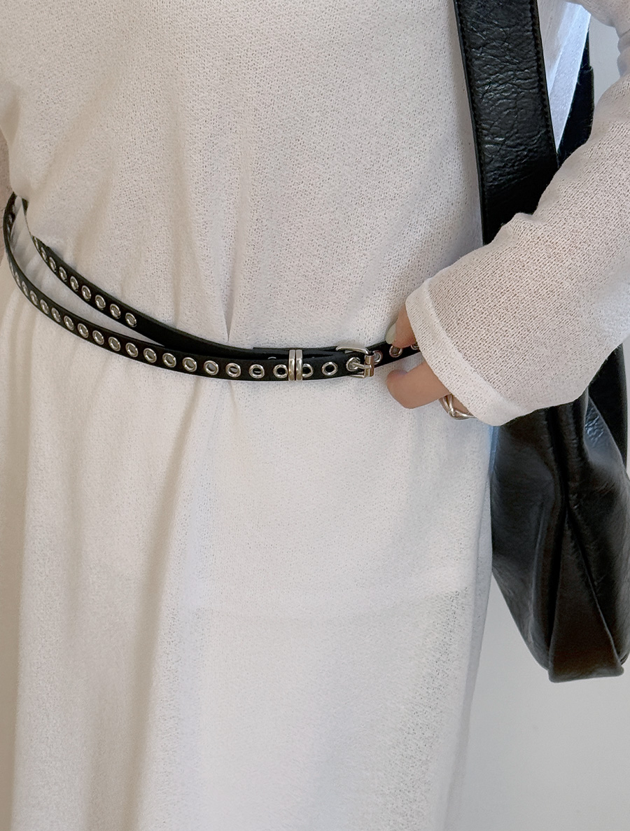 Mifuan Eyelet Slim Belt