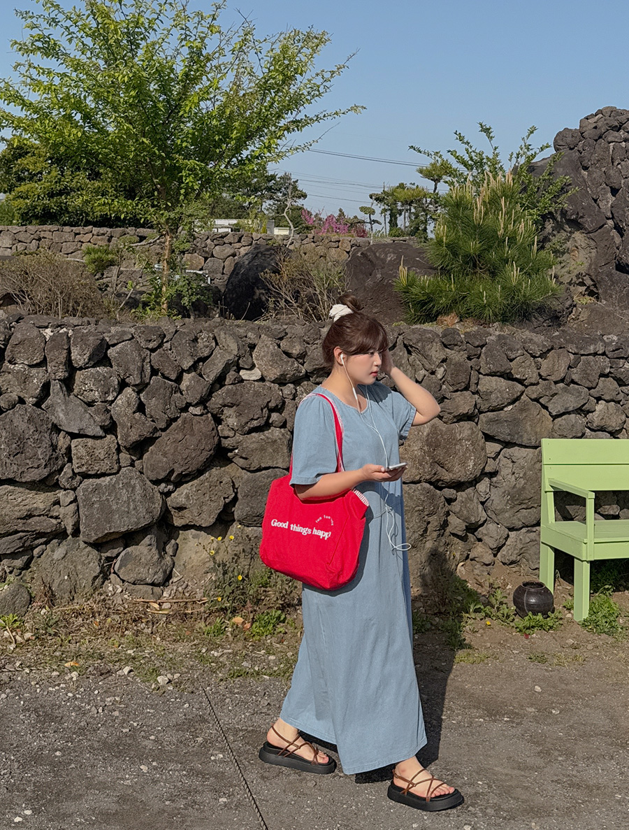 Denlad Denim Long Dress