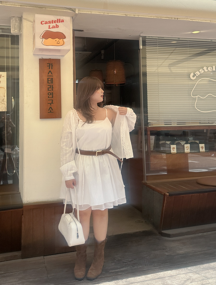 Hempdi Punching Lace bowknot Blouse