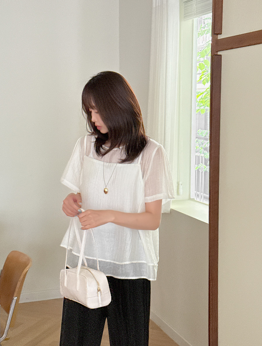 Agnes Lyocell Bustier Blouse SET