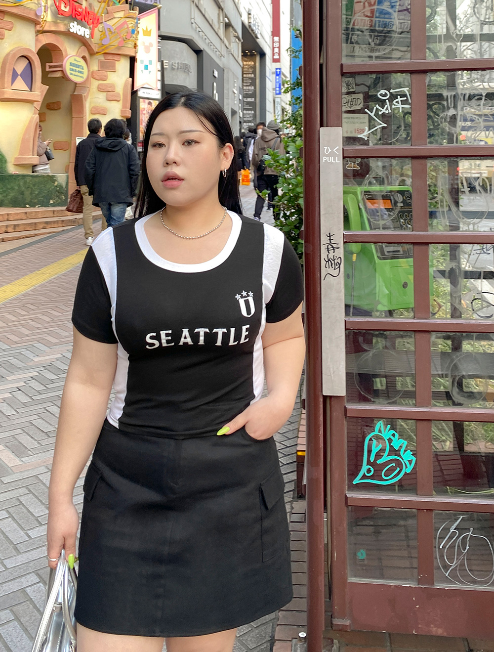 [EVELLET]Hiyuren Contrast T-shirt