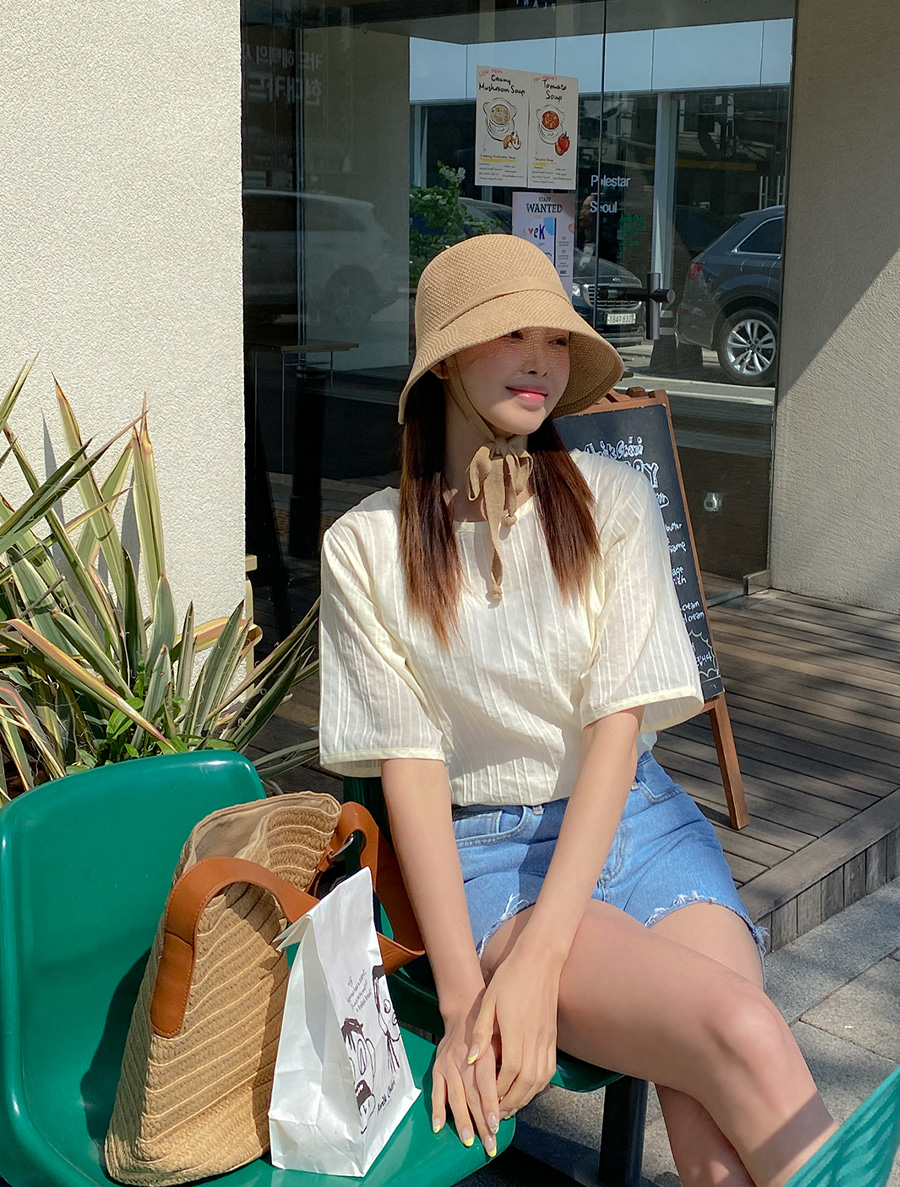 [EVELLET] Marven Cotton Blouse