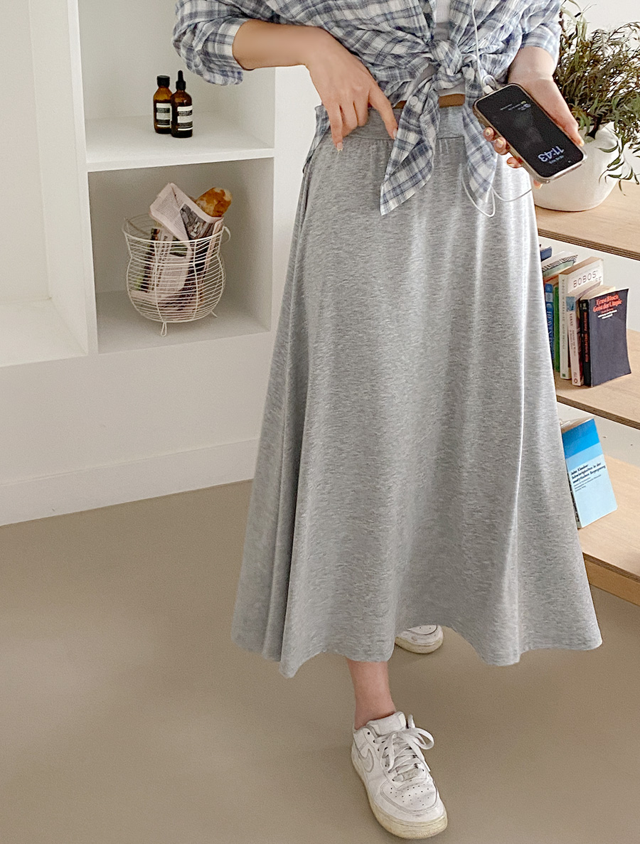[EVELLET] Rados Flare Long Skirt