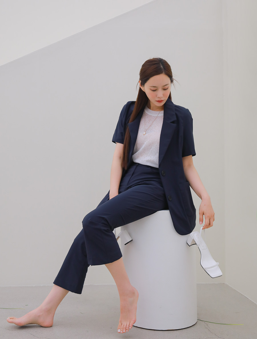 [EVELLET] Murua Cool Short-sleeve Single Jacket
