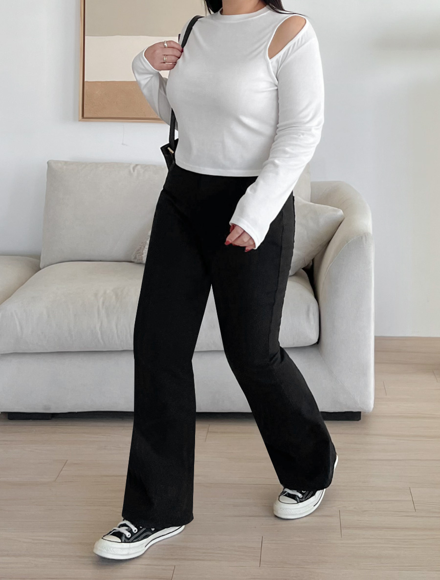 [Daily Pants] Brindel Cotton Span Flared Pants