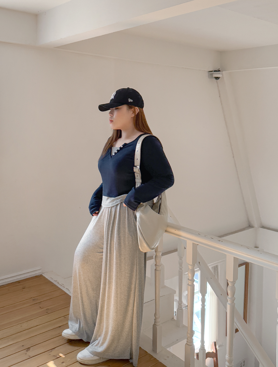 [EVELLET] BF Wide Chalang All-Purpose Pants