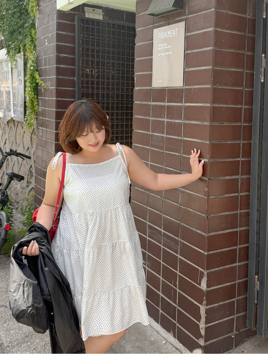 Kenpha Heart Tiered Bustier Dress