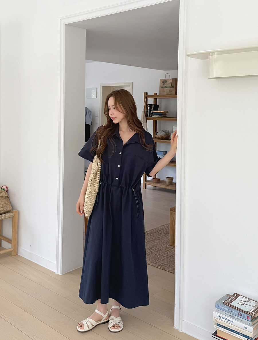 Cubier String Collar Long Dress