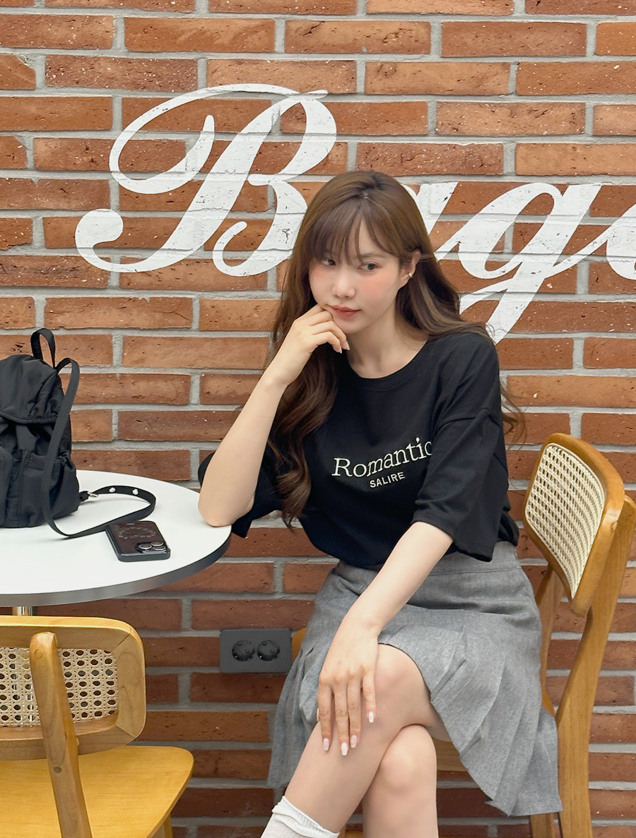 TWOP Embroidery Graphic Print T-shirt