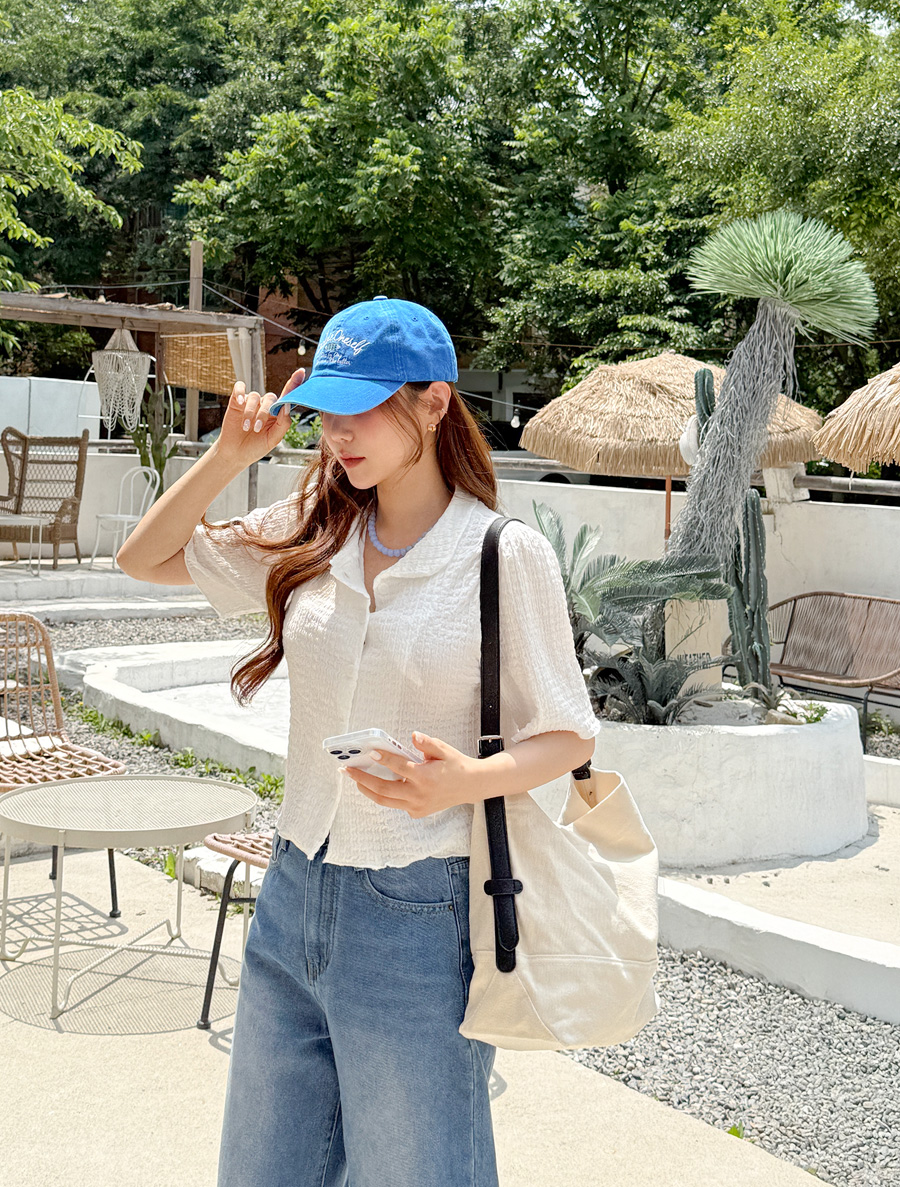 Brief Buckle Canvas Cross Bag