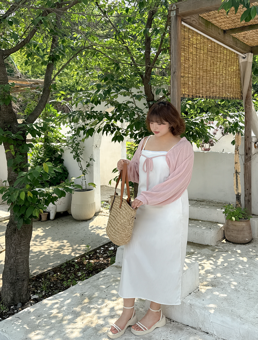 Hemoa Nylon Bustier Long Dress