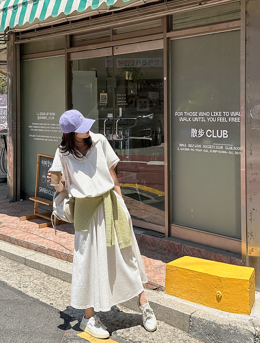 Tremme Collar T-shirt Skirt SET