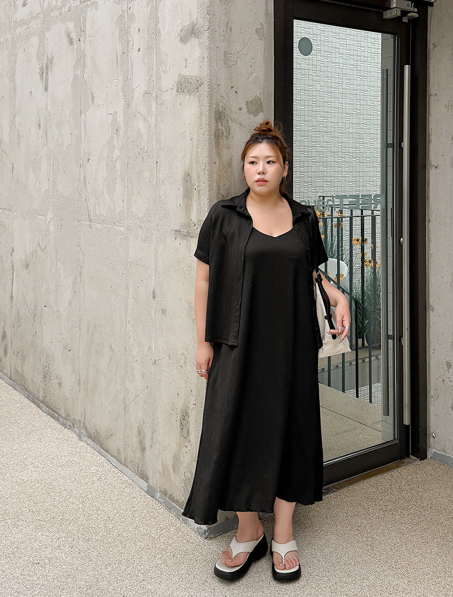 Enfts Wrinkle Shirt Dress SET