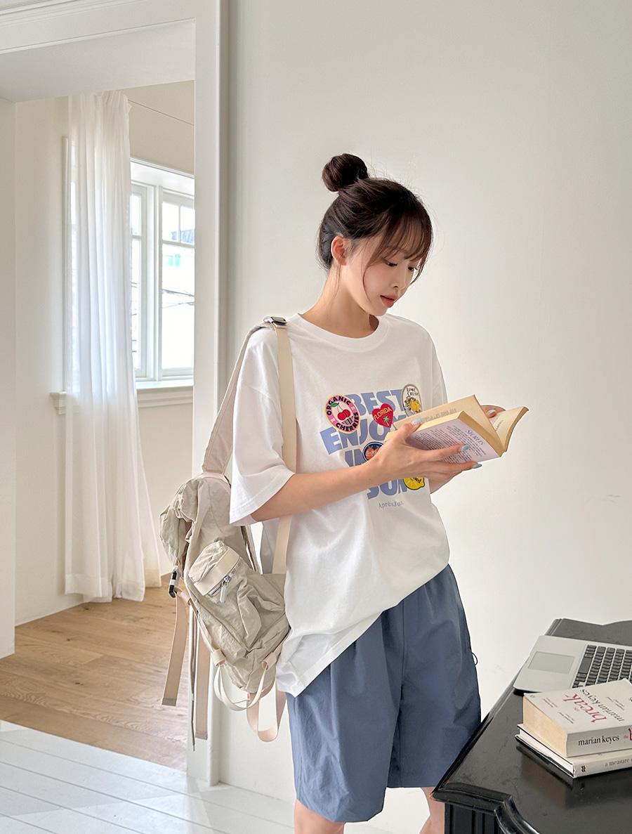Foronmi Graphic Print Long T-shirt
