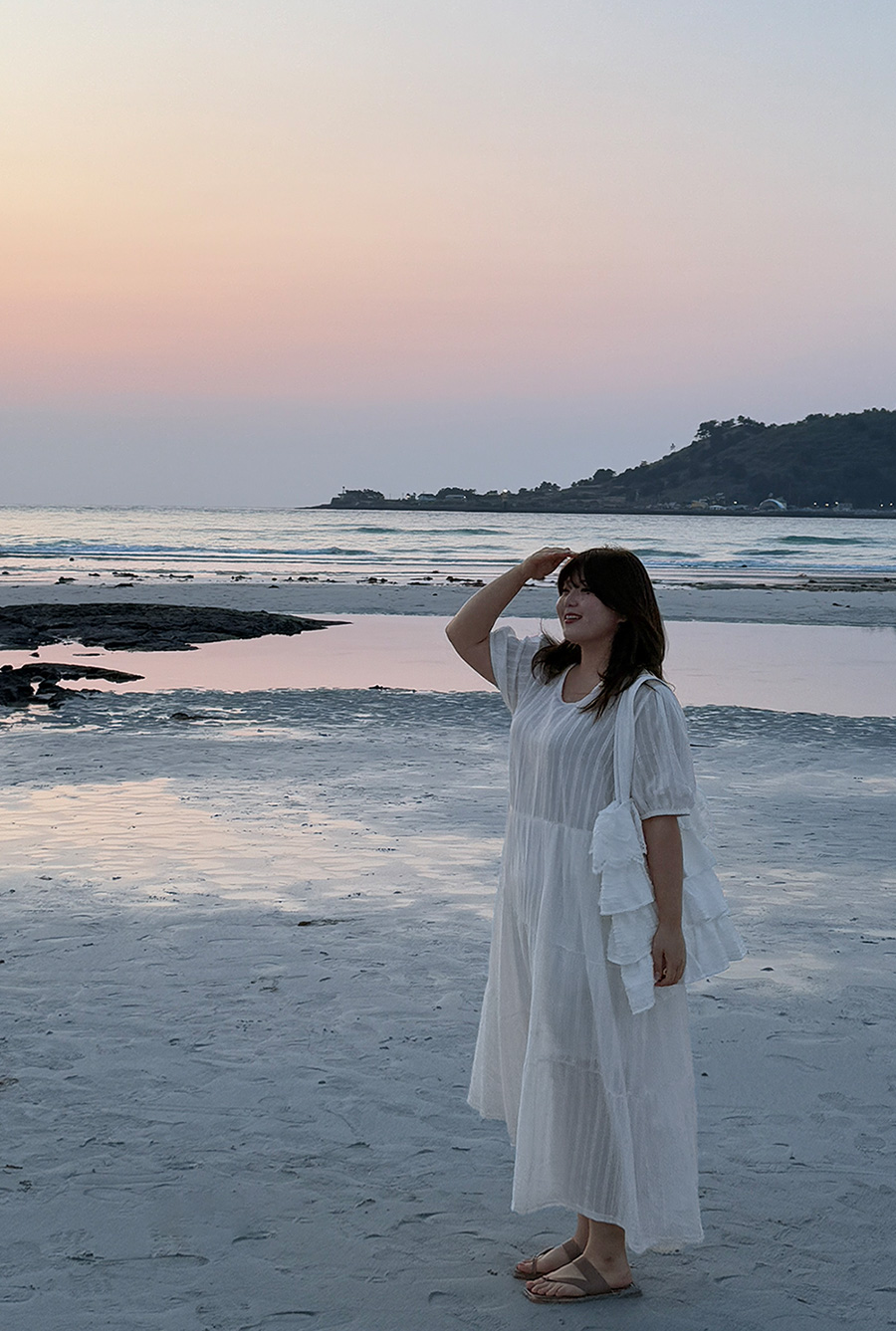 Newvint Tiered Long Cotton Dress
