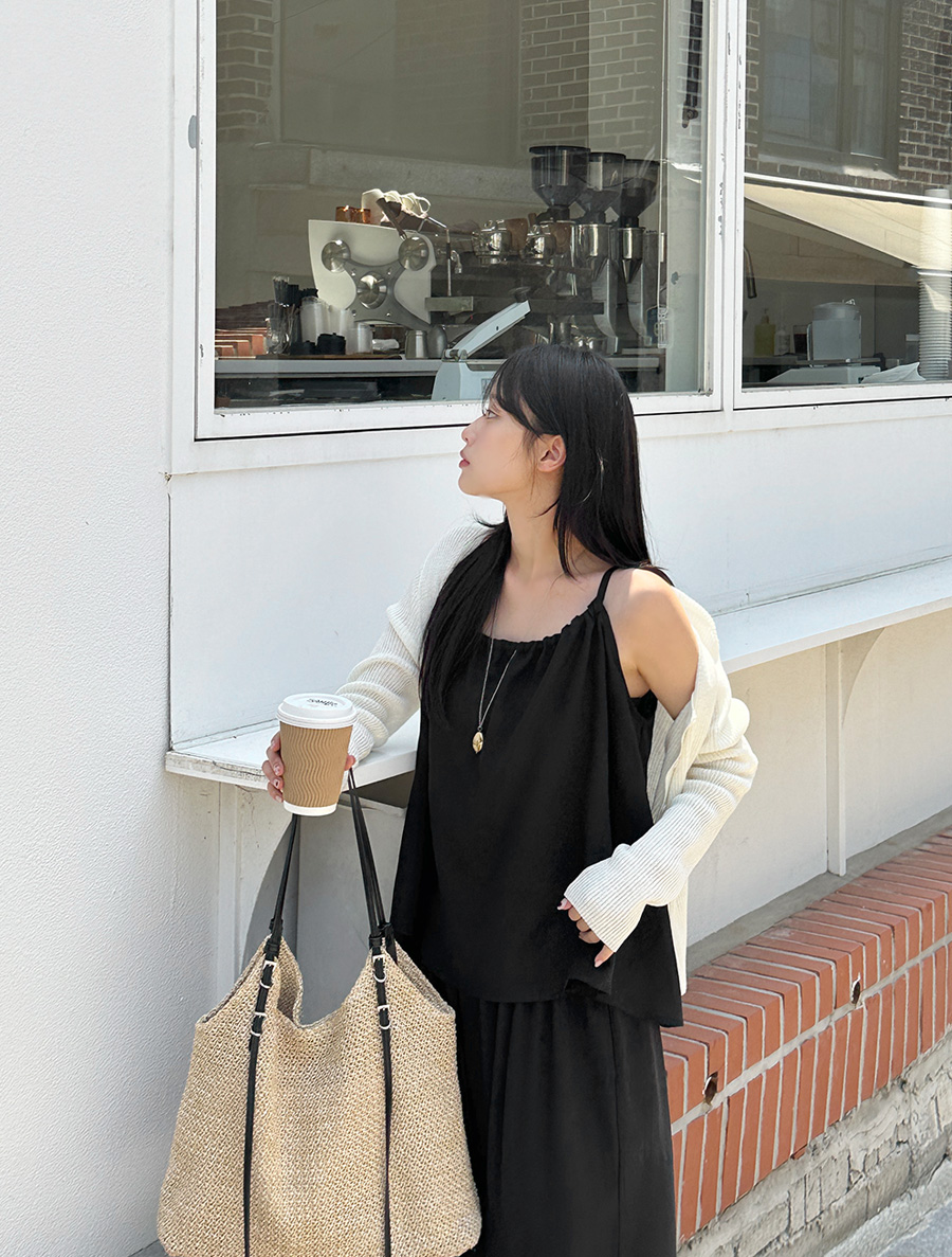 Petinho Linen string Sleeveless Blouse