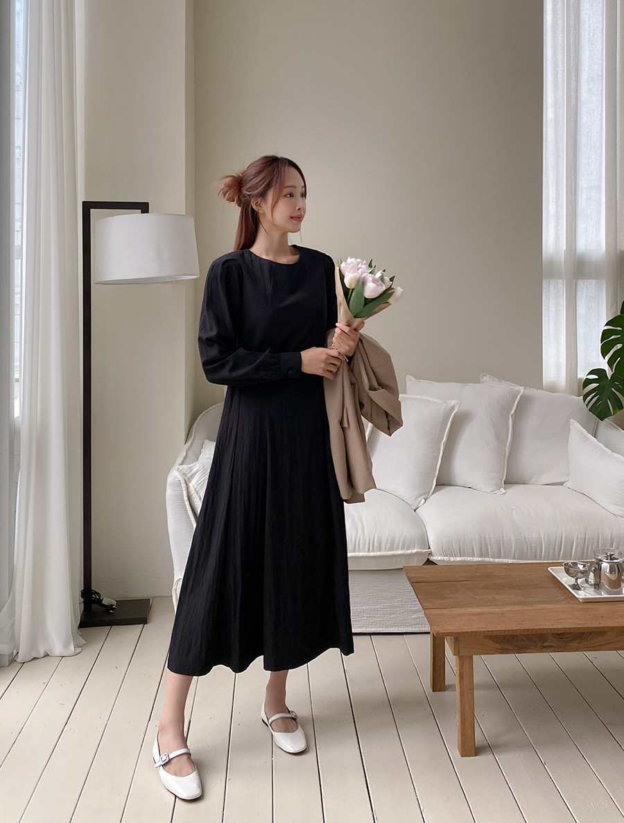 [EVELLET] Yujiro Smoke Long Dress