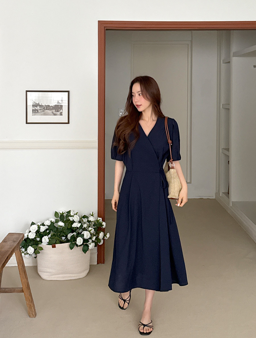 Beauty hat wrap bowknot Long Dress