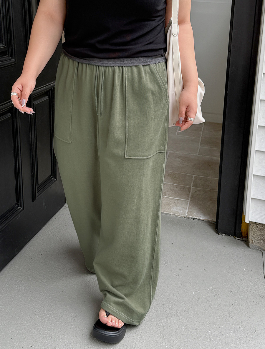 [EVELLET] Pockety Stitch Zuri Waistband Pants