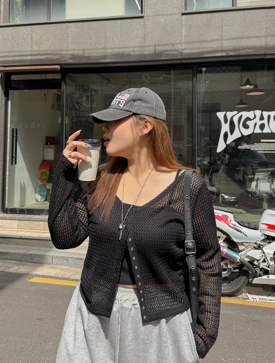 [EVELLET] Vetiver Ribbed Sleeveless Cardigan SET