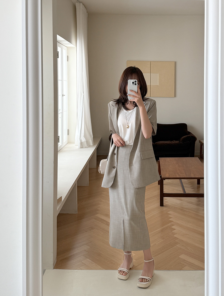 Viewn Basic Linen Jacket