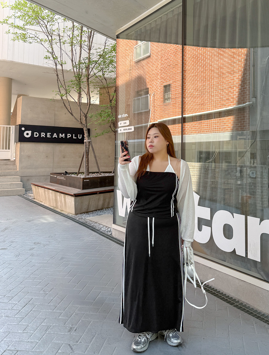Dienview line Contrast Team Long Skirt