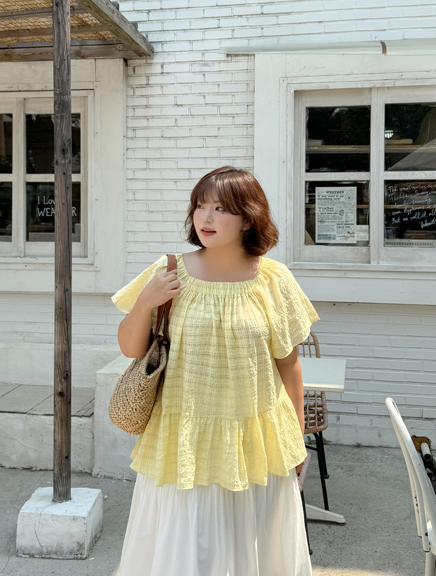 Pumien Lyocell Yoru Shirring Blouse