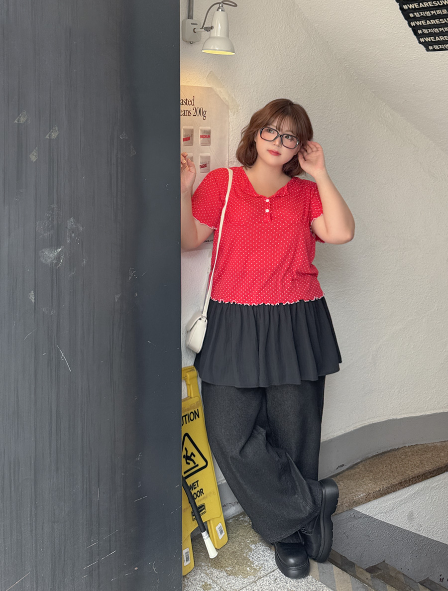 Envidu Yoru Shirring Layered Skirt