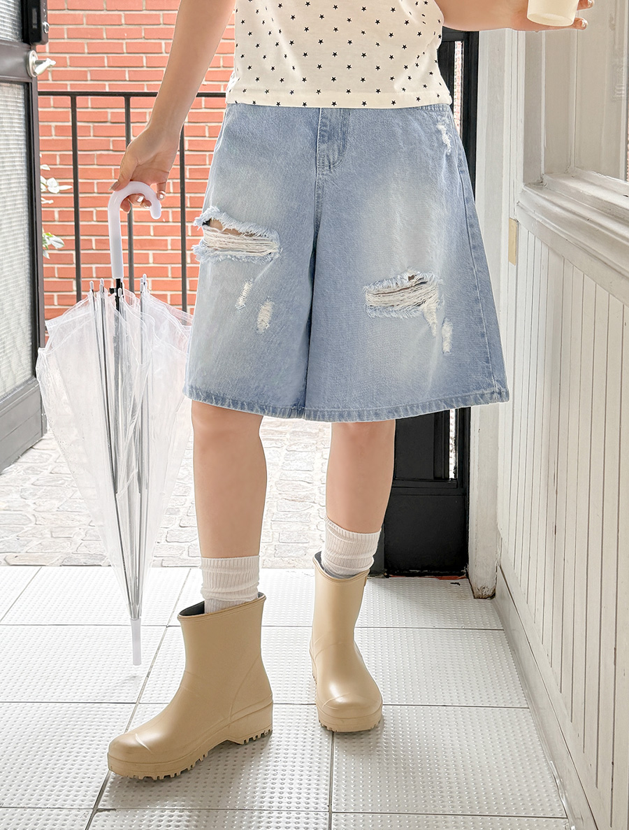 EmuOn Vintage Bermuda Denim Pants