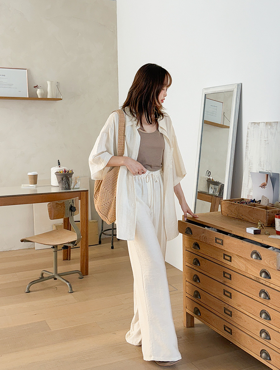 Mattersen Linen Long Waistband Pants
