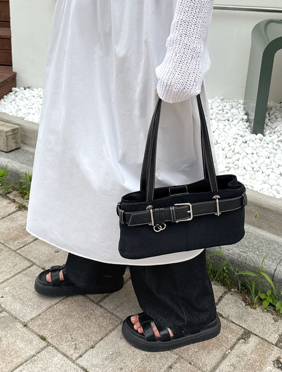 Scanf Buckle Canvas Shoulder Bag