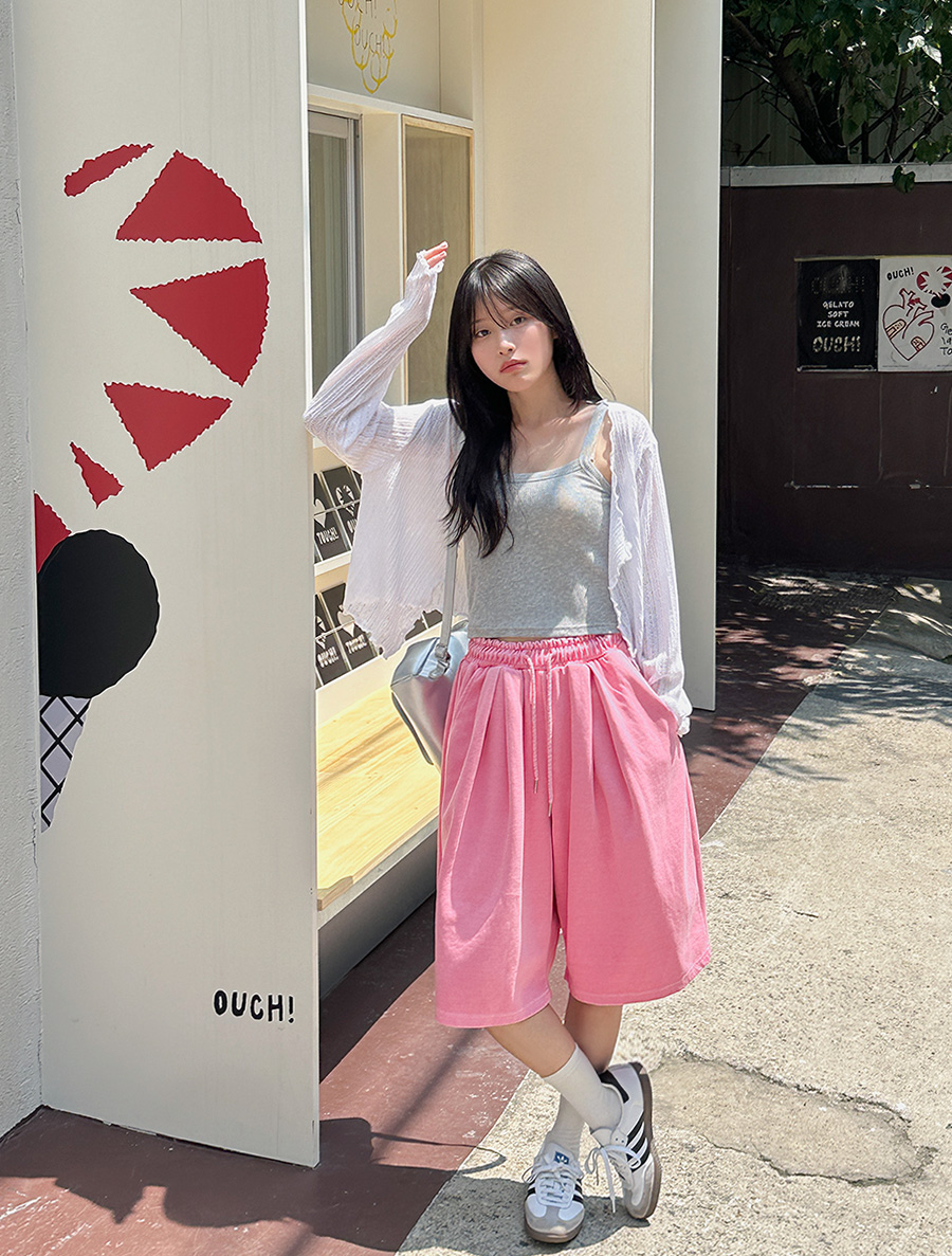 New N.P. Pigment Pintuck Bermuda Pants