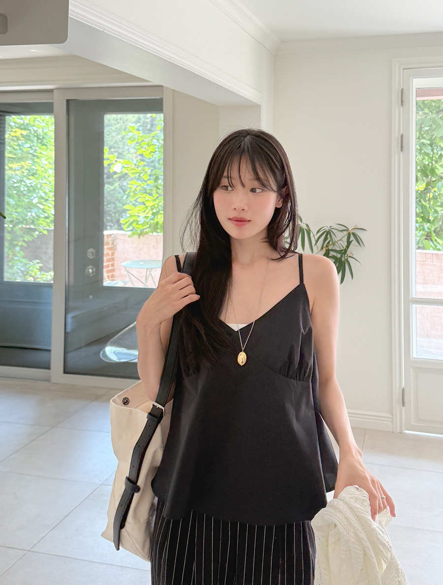 Olfden shirring bowknot bustier