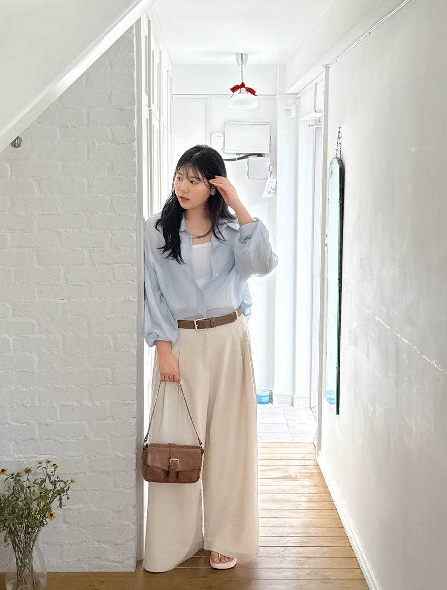 Kirogen Pintuck Wide Slacks