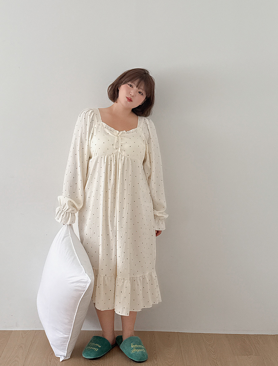 Prondue Dot Dress Pajamas