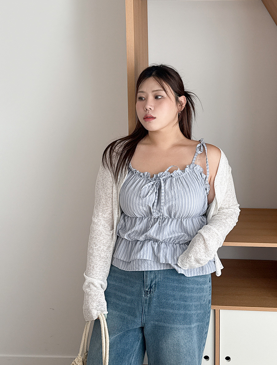 Sepia ST shirring bowknot bustier