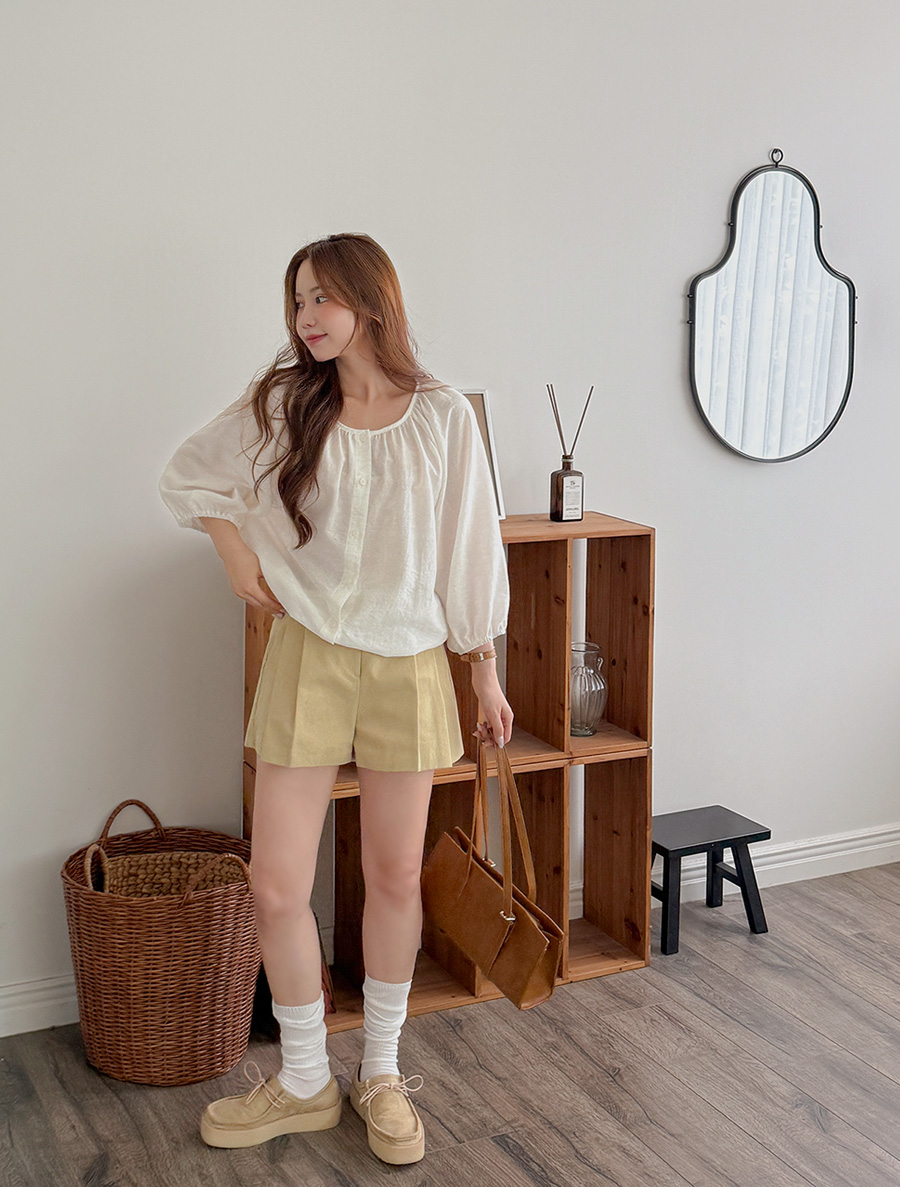 Enrotz Linen string blouse