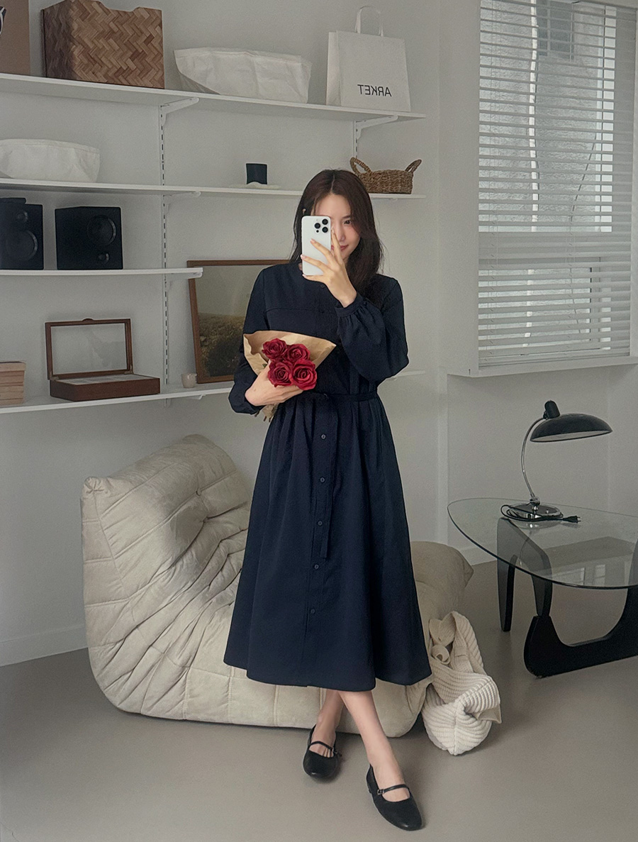 [EVELLET]Luminen Waist Strap SET Long Dress