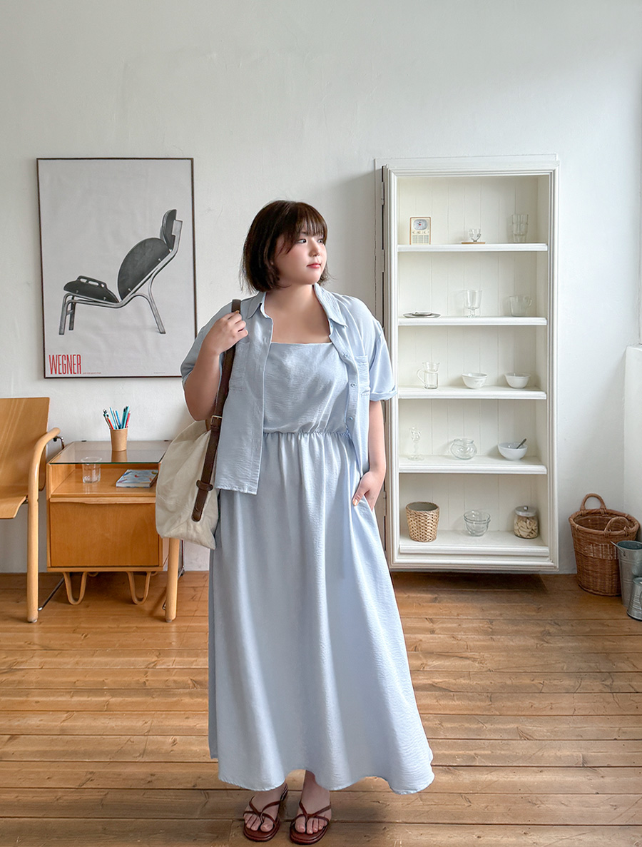 Timudin Shirt Bustier Dress SET