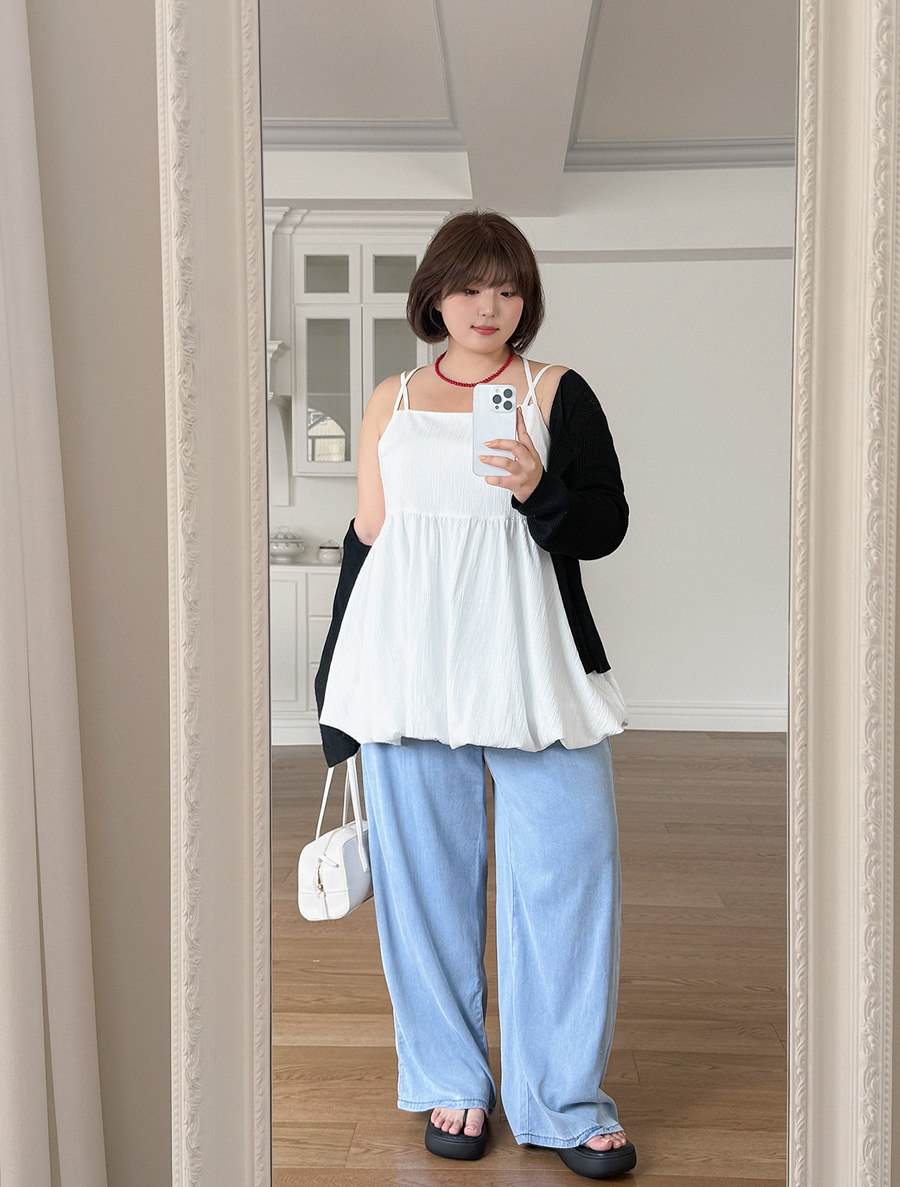 Hyoniren Halter neck shirring bustier