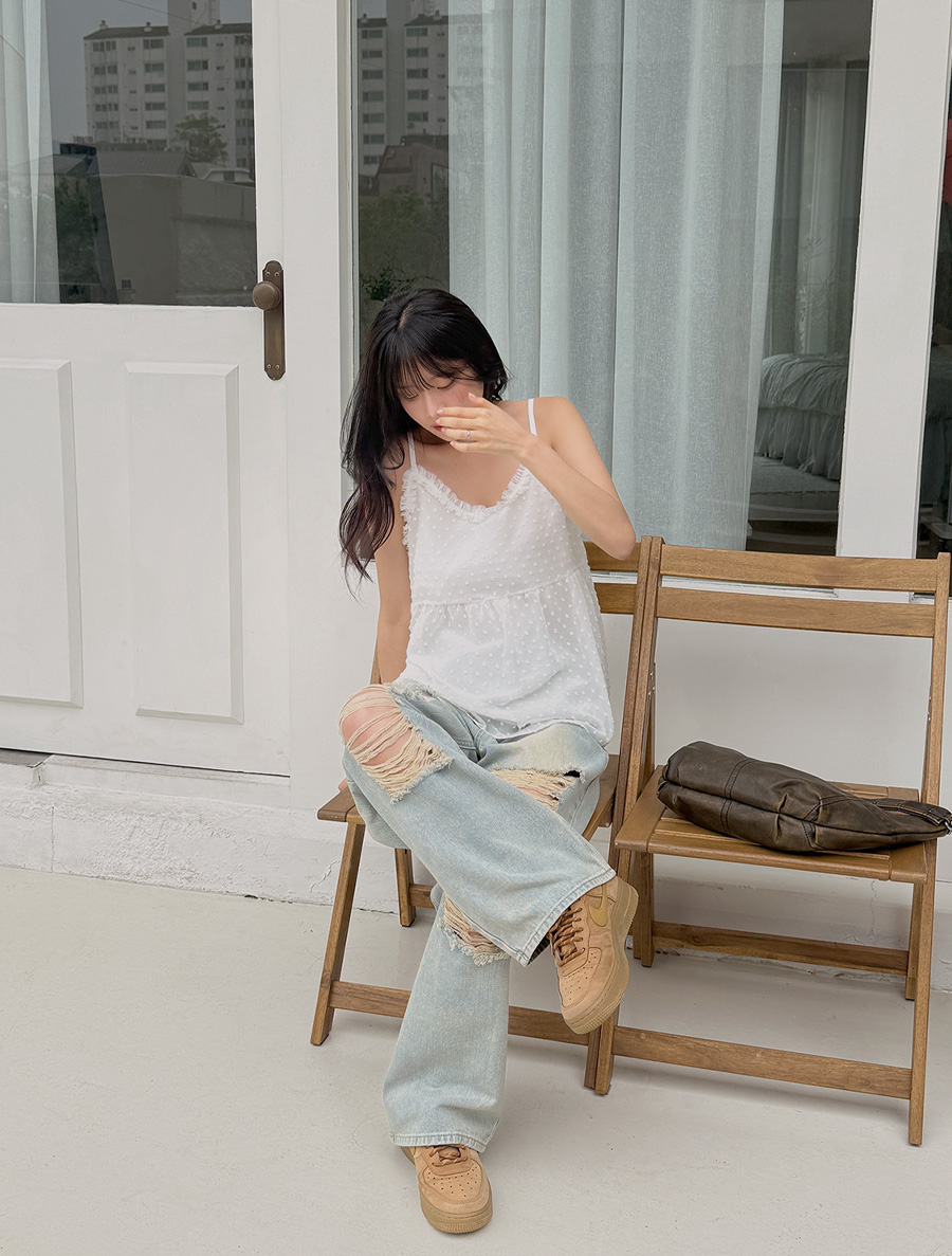 Musenle Popcorn Shirring Bustier
