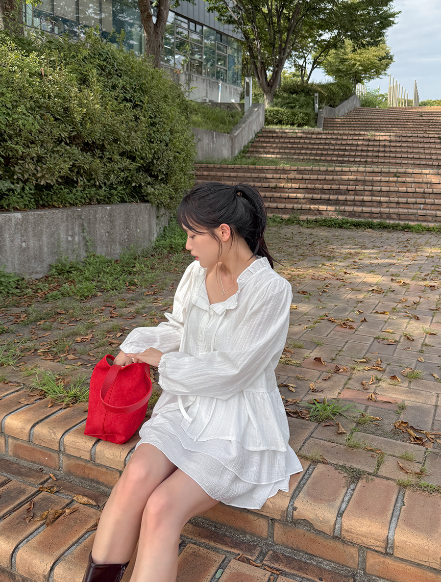Boaden Frill Bowknot Blouse