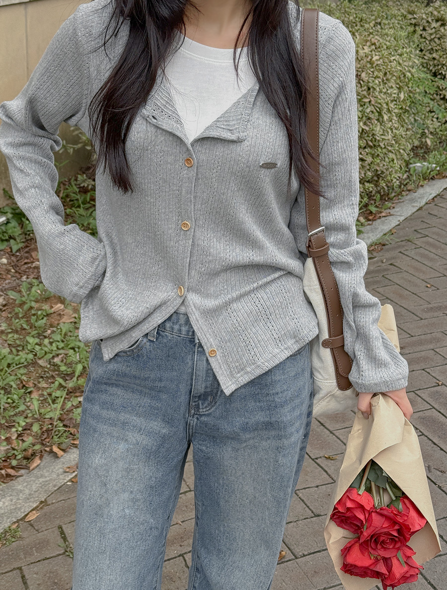 Ukenf Pendant Button Cardigan