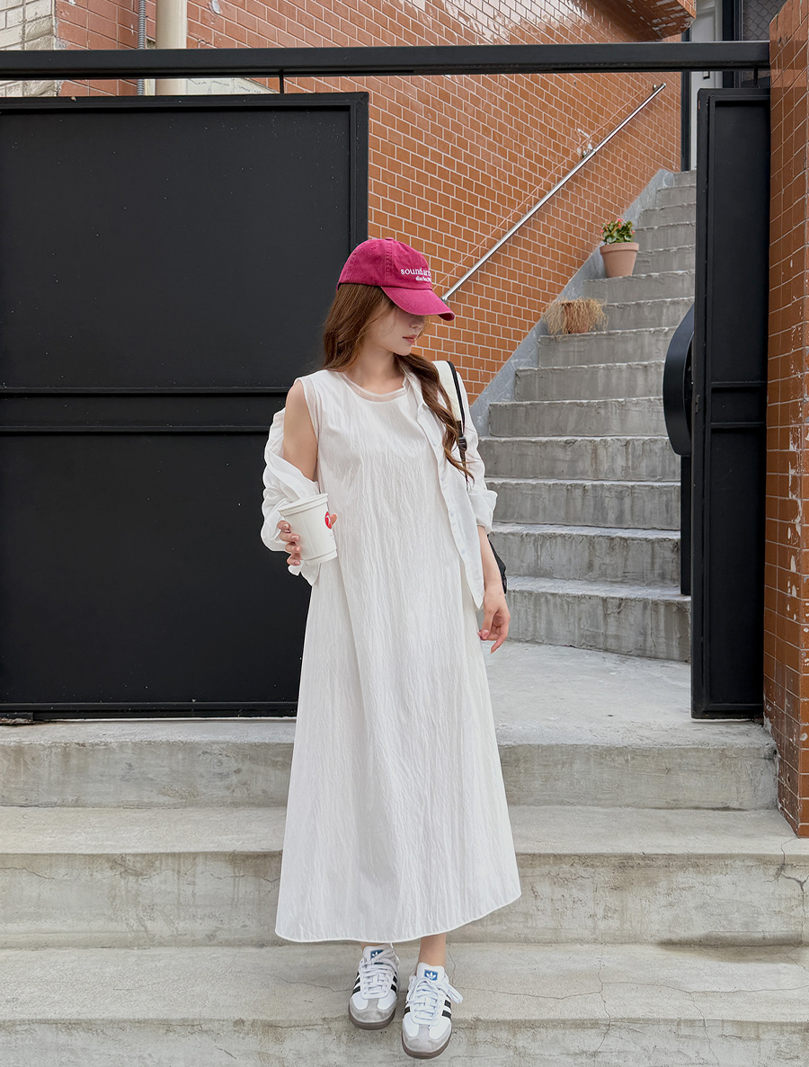 TNF Nylon Long Suspender Dress
