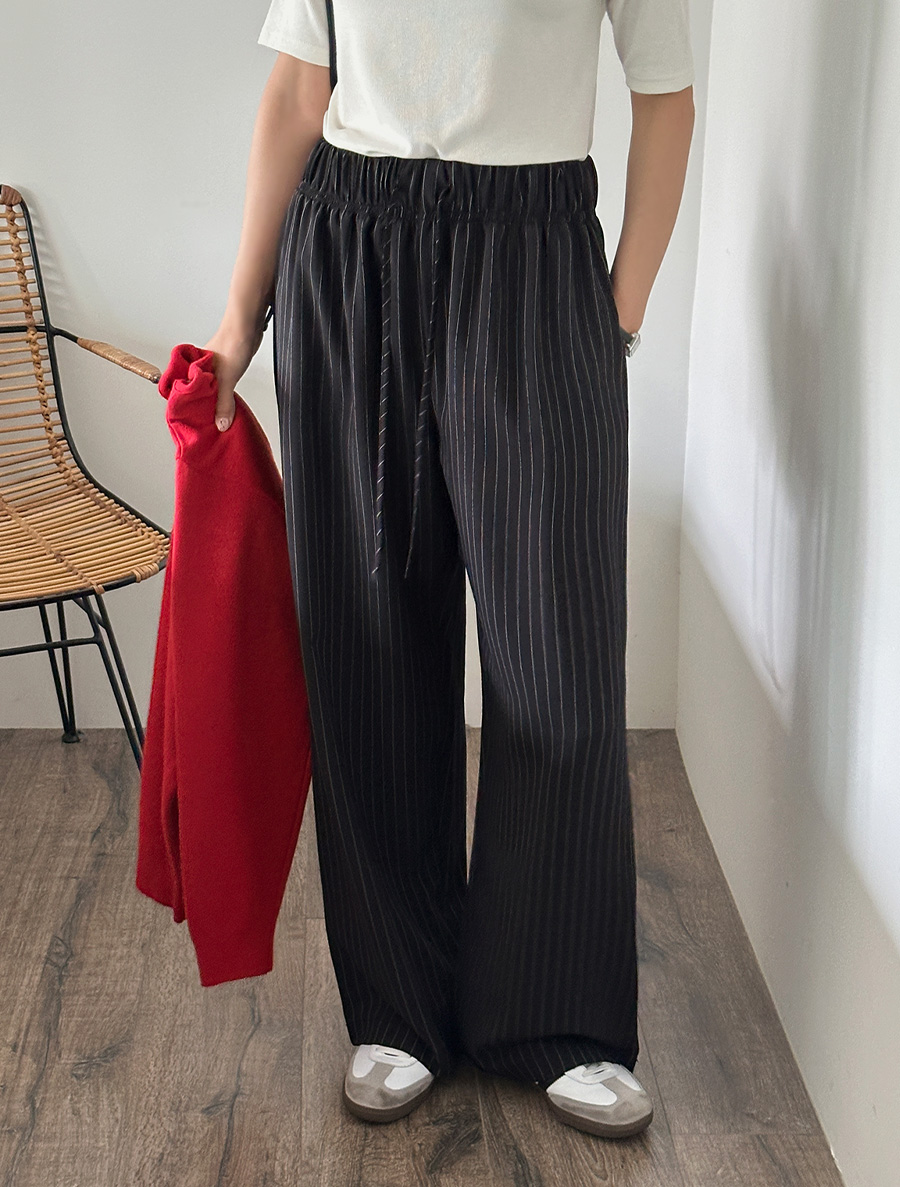 Men's Semi-Wide ST Long Waistband Slacks