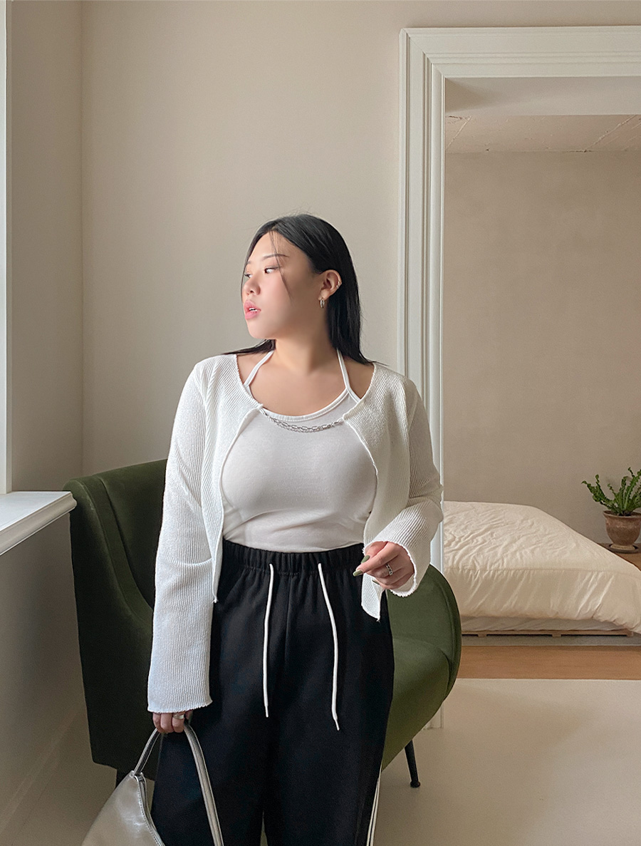 [EVELLET]RyuLD chain Cardigan