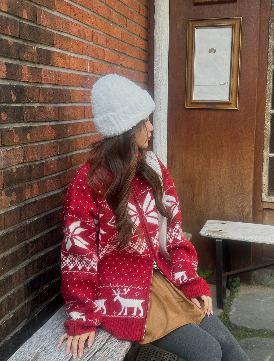 [EVELLET] Rehave Nordic two-way Knit Cardigan