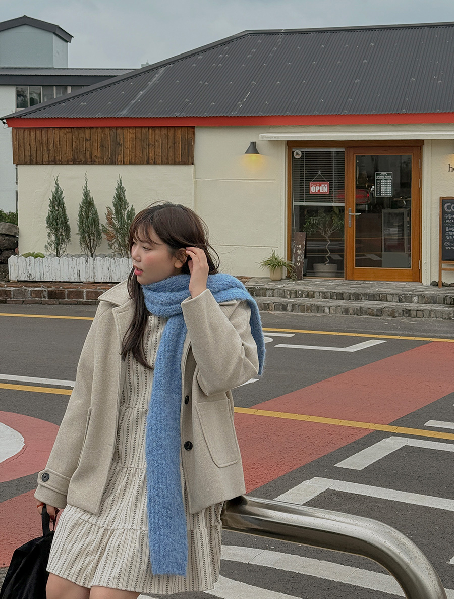 Senmuti Buckle Knit muffler