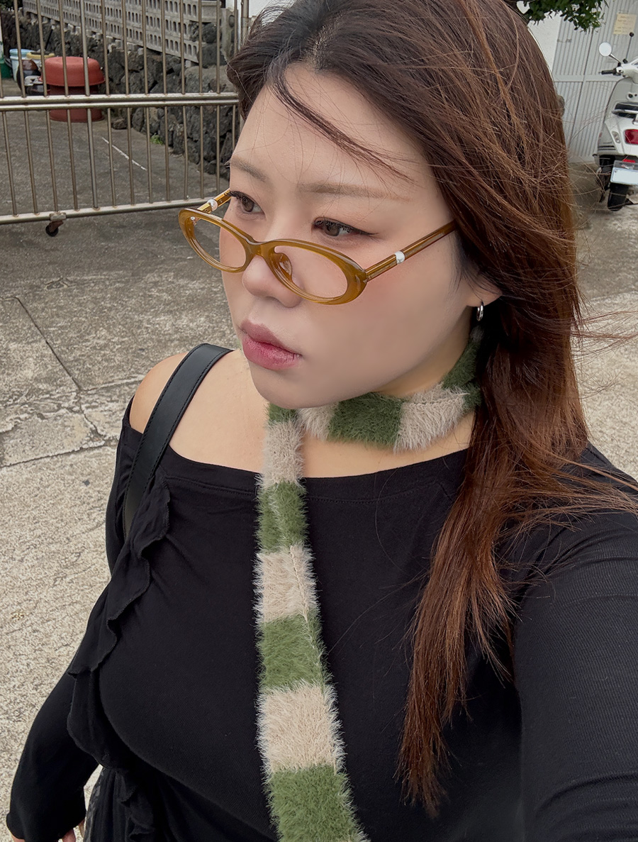 Herona UV Round Horn-Rimmed Glasses