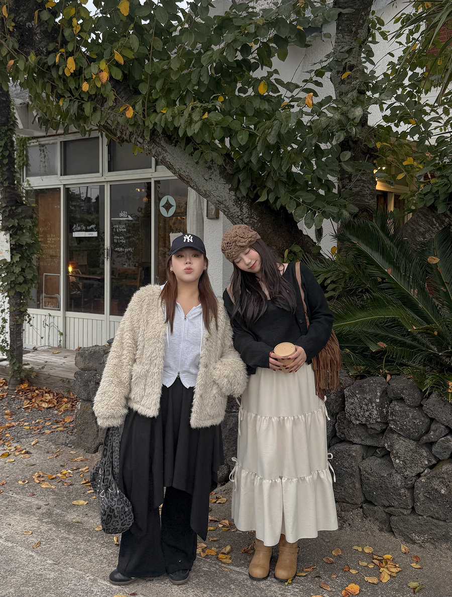 Dintah bowknot tiered long skirt